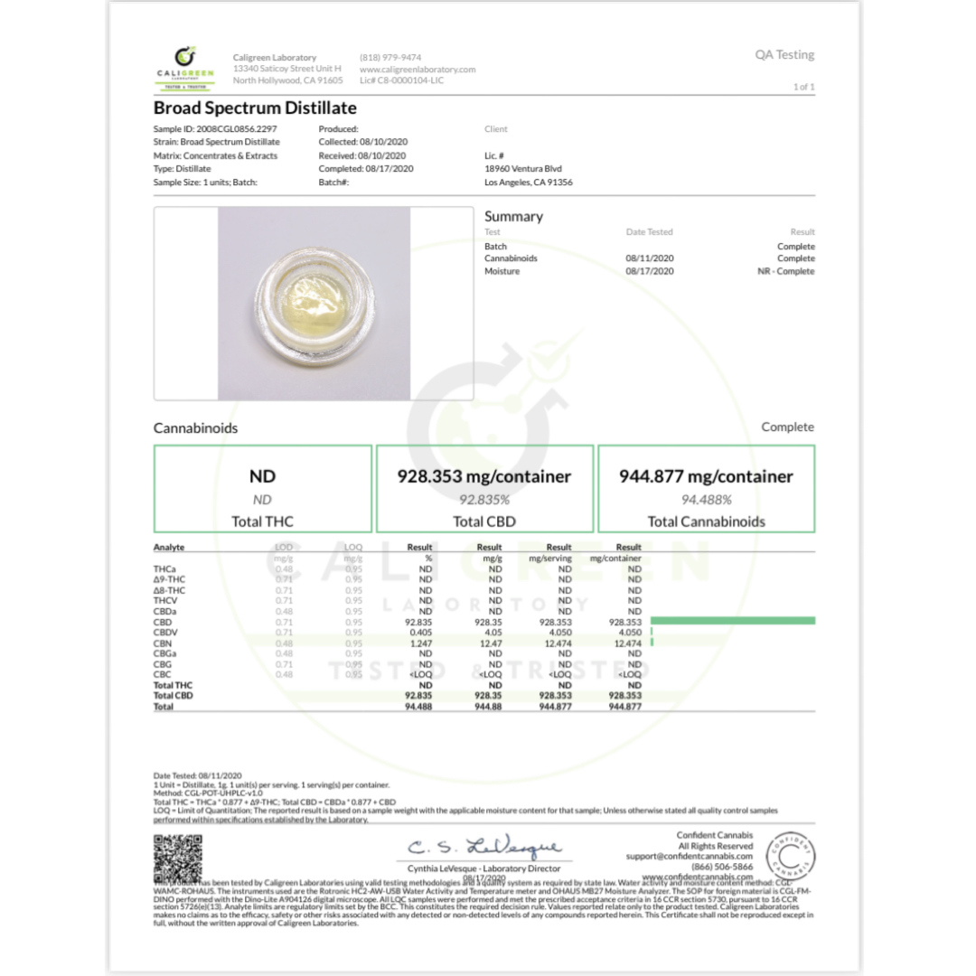 Natural Clover CBD Dispensary Store / ブロードスペクトラムCBD300MG（30%）/1ml /  フルテルペンカートリッジ - Natural Clover CBD Dispensary store